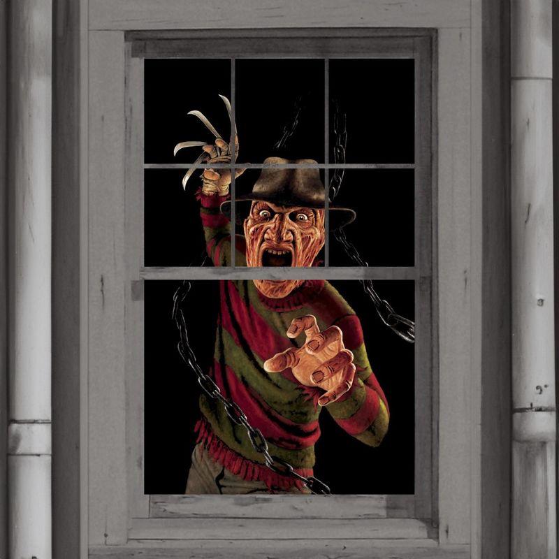 WOWindow Nigtmare On Elm St Freddy Krueger Full Size Halloween Window Sticker