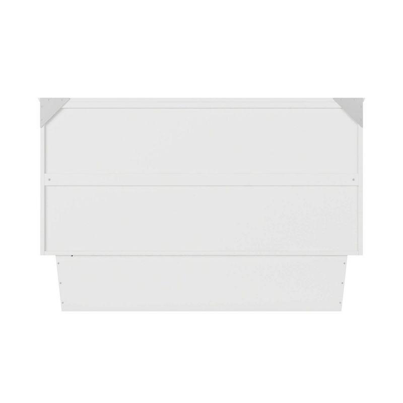 Queen Monroe Murphy Bed Chest with Memory Foam Mattress & USB Charger - AFI