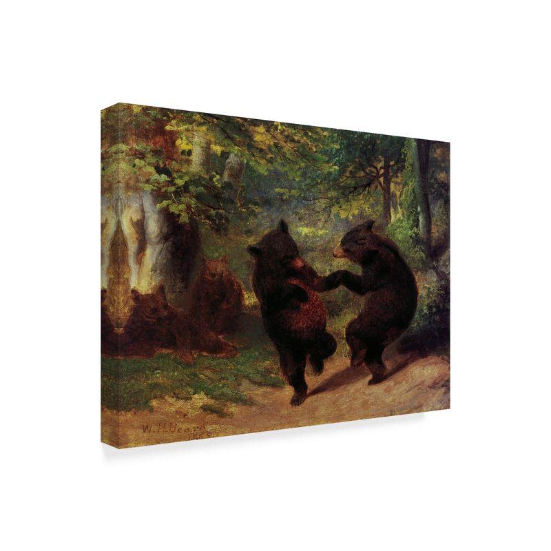 Dancing Bears 14" x 19" Canvas Art