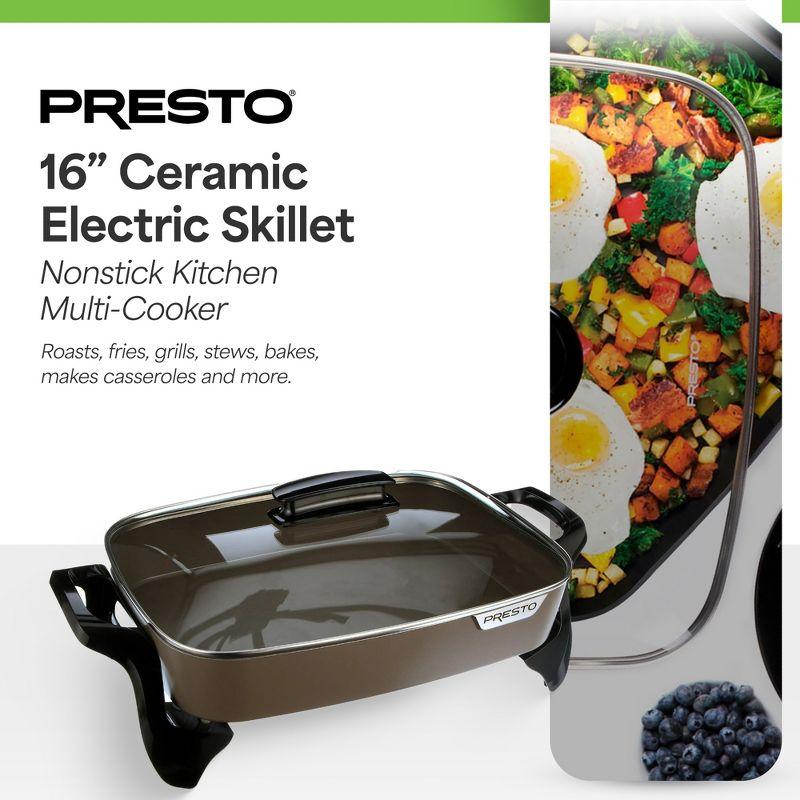 Presto Presto 16" Electric Ceramic Skillet with Glass Cover - 06856