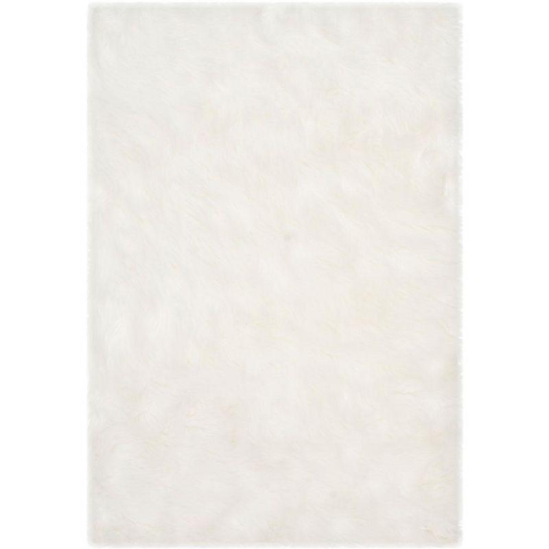 Faux Sheep Skin FSS235 Power Loomed Indoor Accent Rug - Ivory - 2'6"x4' - Safavieh