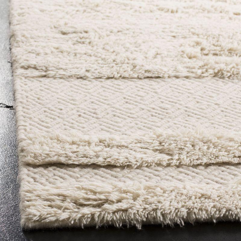 Kenya KNY951 Hand Knotted Area Rug - Ivory - 6'x6' - Safavieh