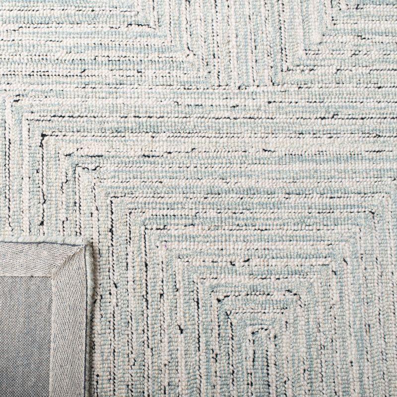 Micro-Loop MLP176 Hand Tufted Area Rug - Light Grey/Ivory - 5'x5' - Safavieh.
