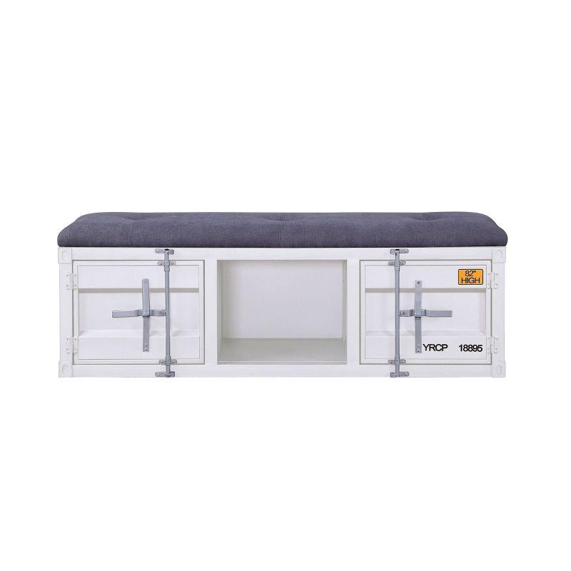 Acme Cargo Fabric Upholstered Storage Bench