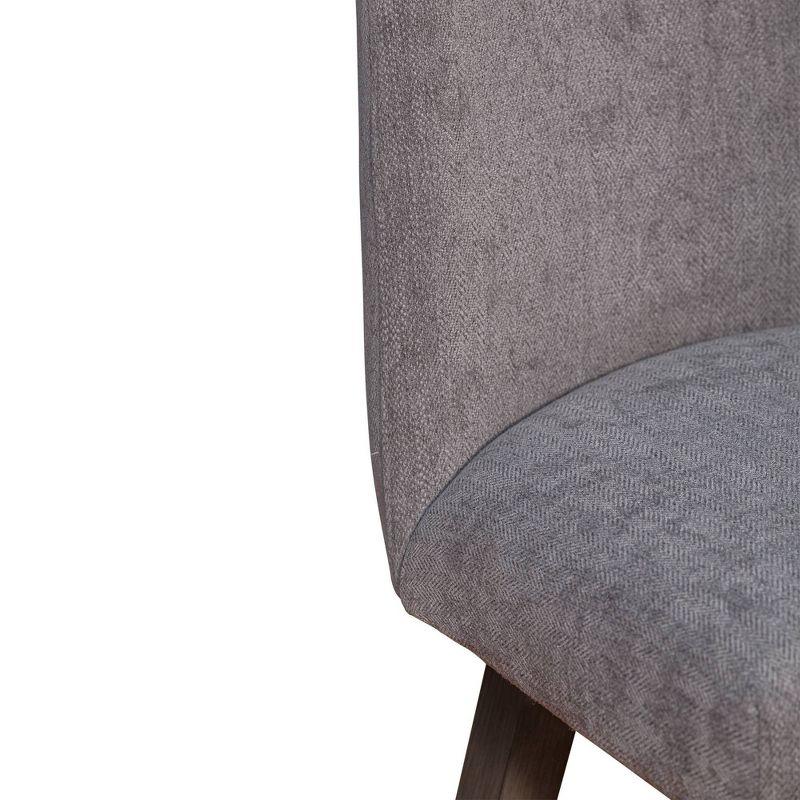 Armen Living Amalie Wood Finish with Fabric Swivel Counter Height Barstool