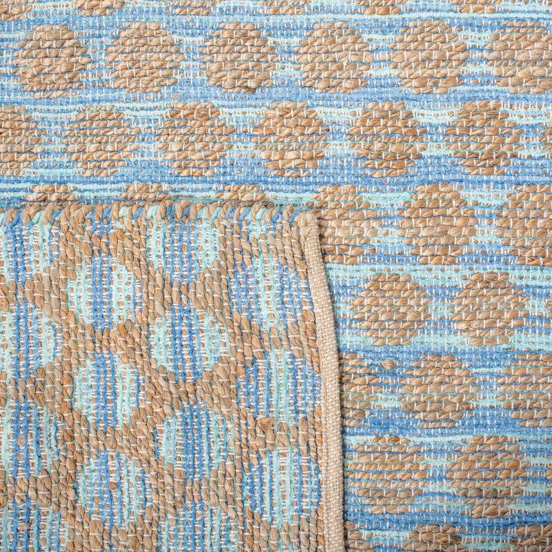 Cape Cod CAP820 Woven Indoor Runner Rug - Blue/Natural - 2'3"x8' - Safavieh
