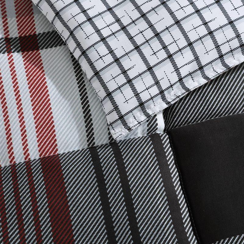 Eddie Bauer Normandy Plaid Duvet Set Black