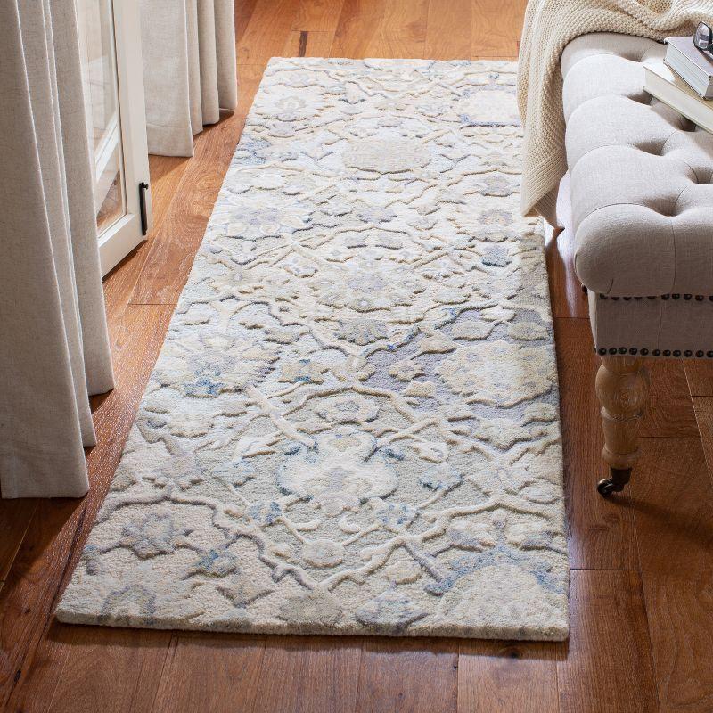 Glamour GLM622 Hand Tufted Runner Rug - Grey/Blue - 2'3"x8' - Safavieh.