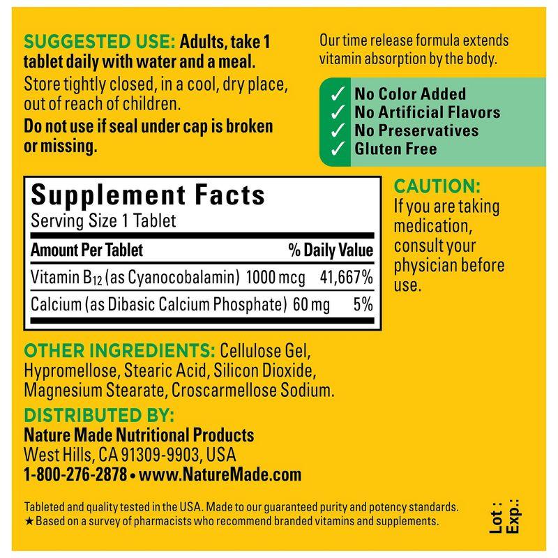Nature Made Vitamin B12 1000 mcg, Energy Metabolism Support, Time Release Tablets - 75ct
