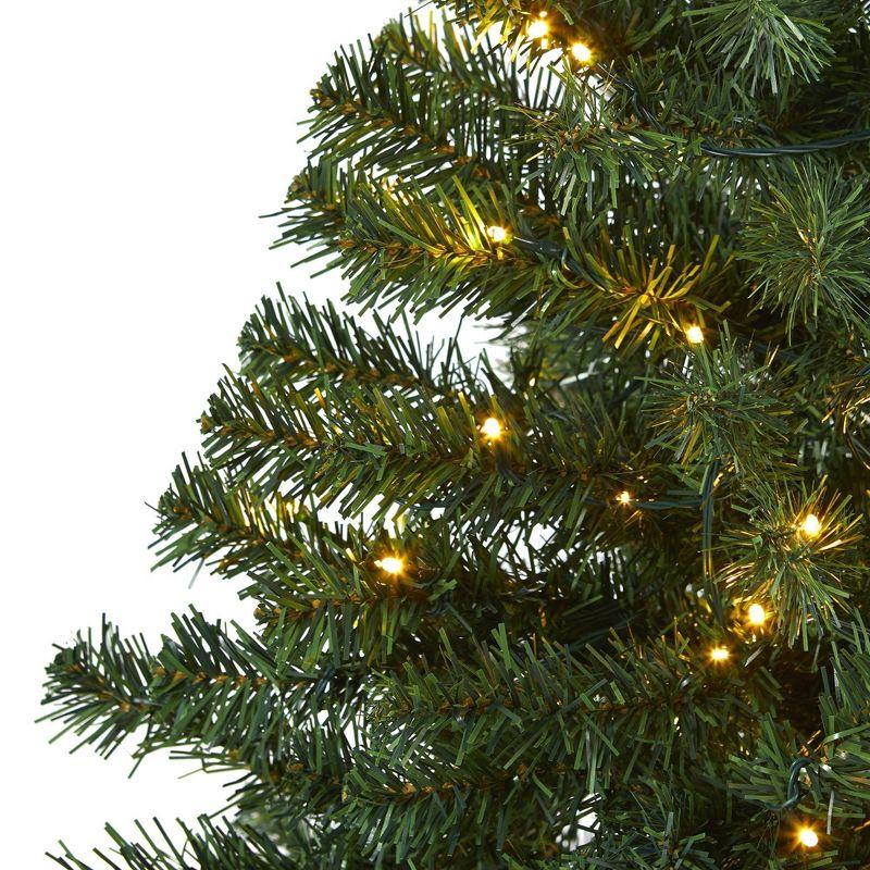 4ft Nearly Natural Pre-Lit LED Northern Tip Pine Artificial Christmas Tree Clear Lights