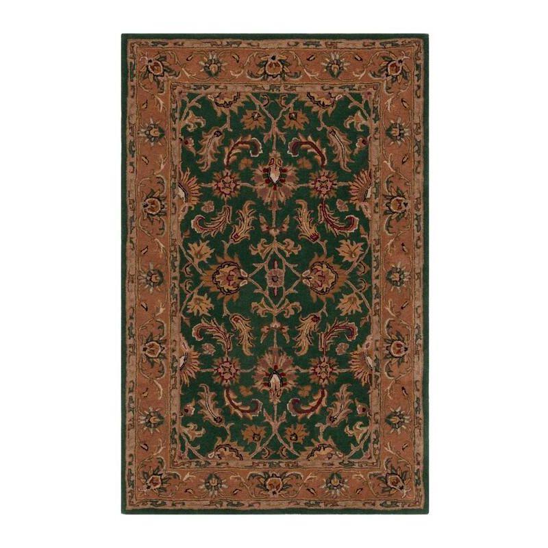 Heritage HG628 Handmade Accent Rug - 2'x3' - Dark Green/Gold - Safavieh