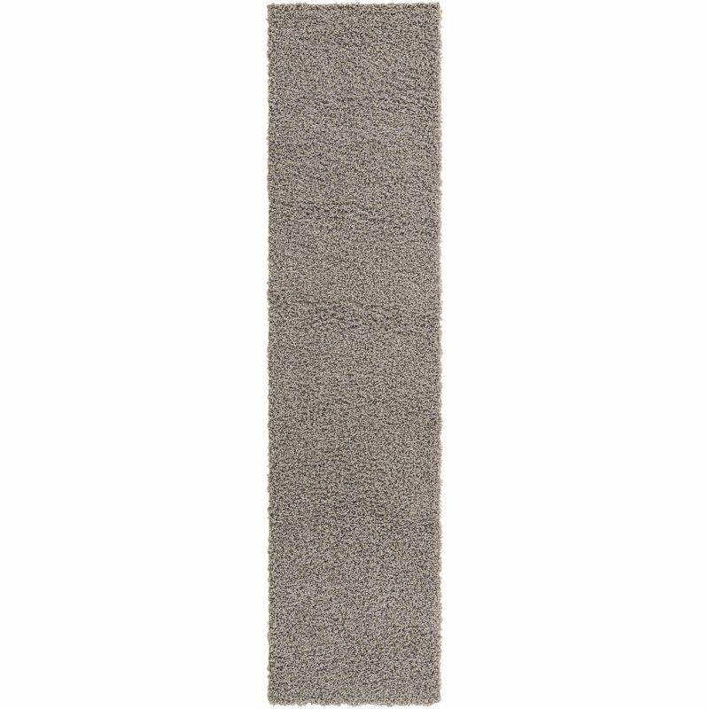 Unique Loom 2' 7 x 10' 0 Solid Shag Cloud Gray Area Rug