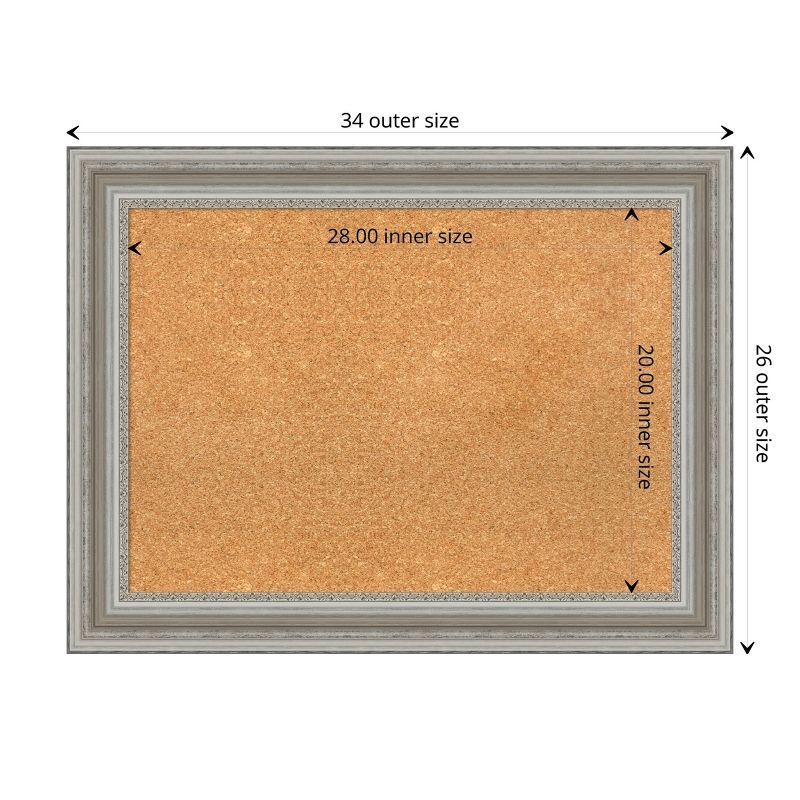 Amanti Art Parlor Framed Corkboard, Natural Cork