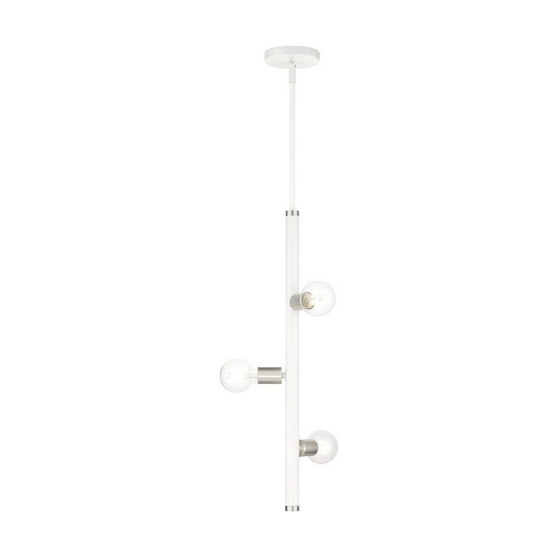 Livex Lighting Bannister 3 - Light Pendant in  White