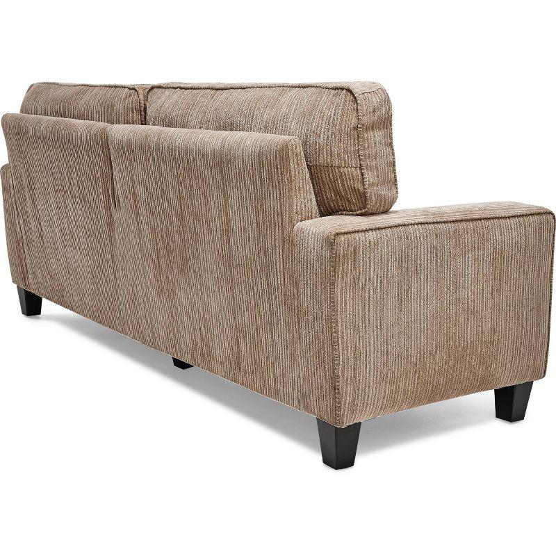 Serta Palisades 73" Track Arm Sofa, Easy Care Fabric, Soft Pillow Back, Pocket Coil Seat Cushions