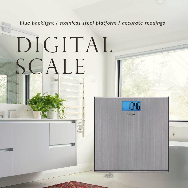 Taylor Digital Thin Stainless Steel Bathroom Scale
