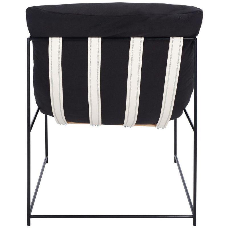 Portland Pillow Top Accent Chair - ACH4511 - Black/Black - Safavieh