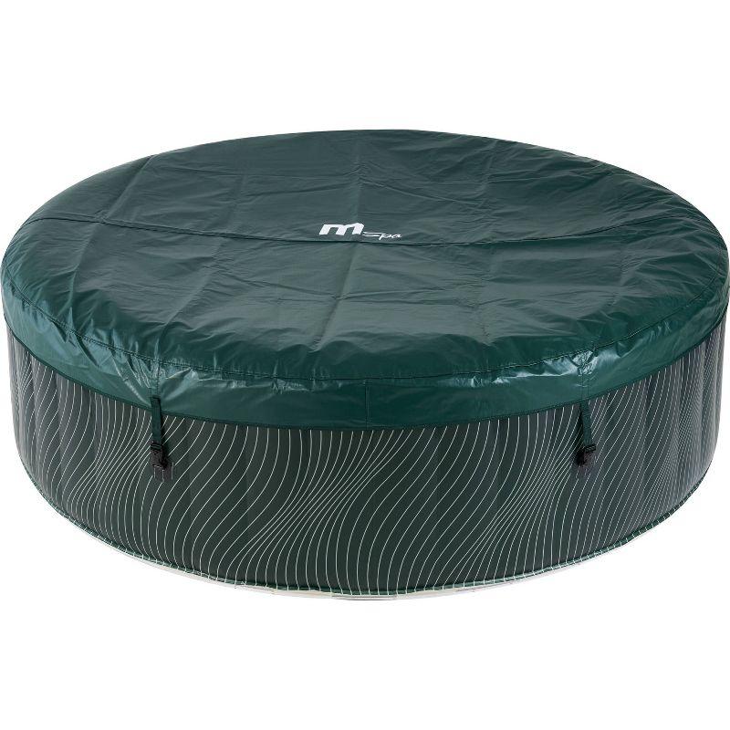 MSpa Meteor Round Bubble Spa with Thermal Cover 245 Gal 164 Electric 110 Volt AC Inflatable Hot Tub