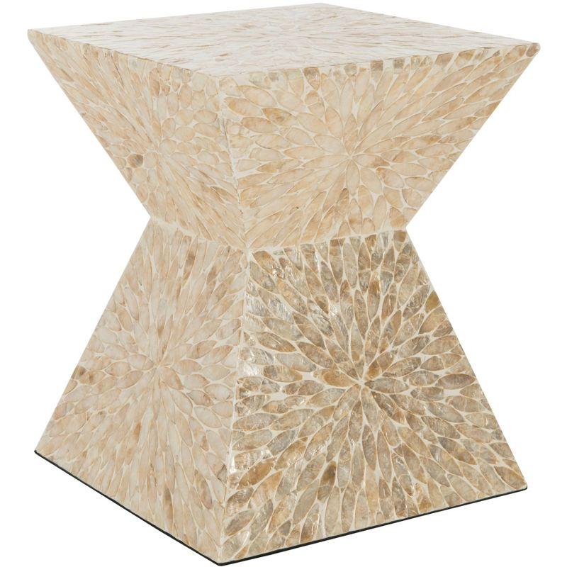 Calypso Sunburst Mosaic Stool - Multi/Beige - Safavieh