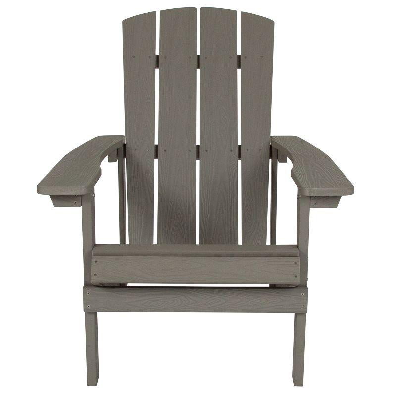 Cottage Comfort Gray High-Back Polystyrene Resin Adirondack Chairs (2-Pack)