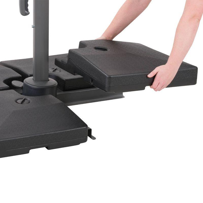 67.9lbs Square Deluxe Patio Base for Heavy and Offset Umbrella Gray - CorLiving