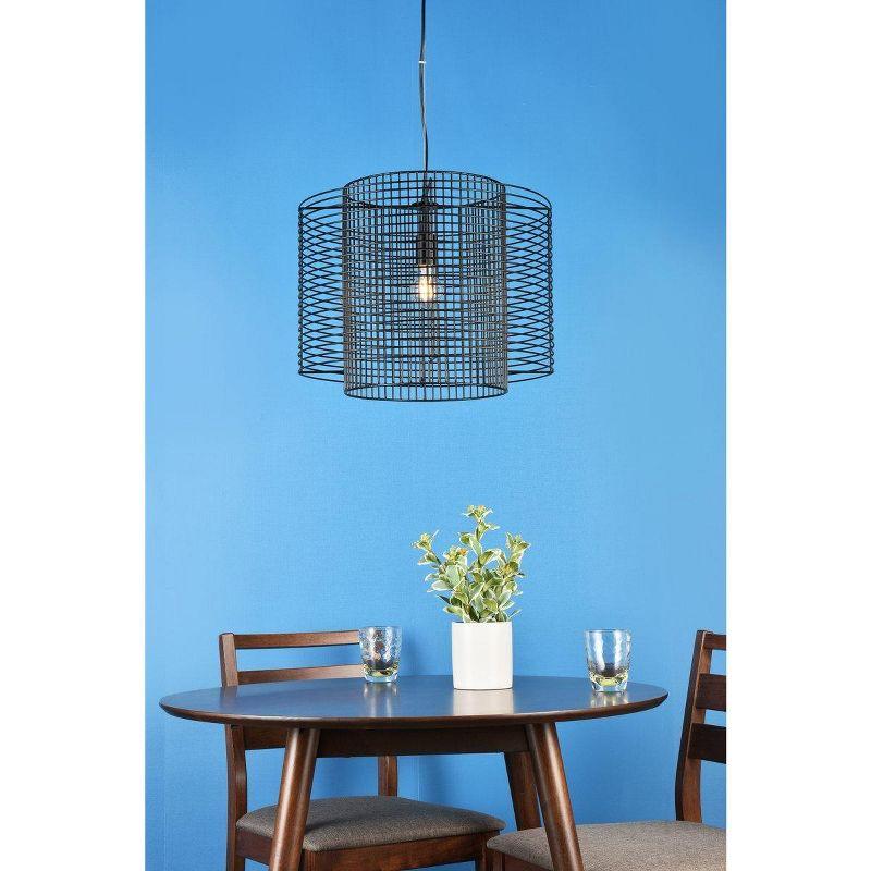 Deleon Black Iron Indoor/Outdoor LED Pendant Light