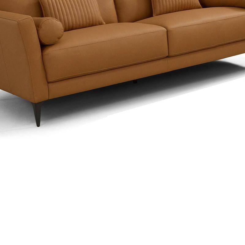 68" Tussio Sofa Saddle Tan Leather - Acme Furniture