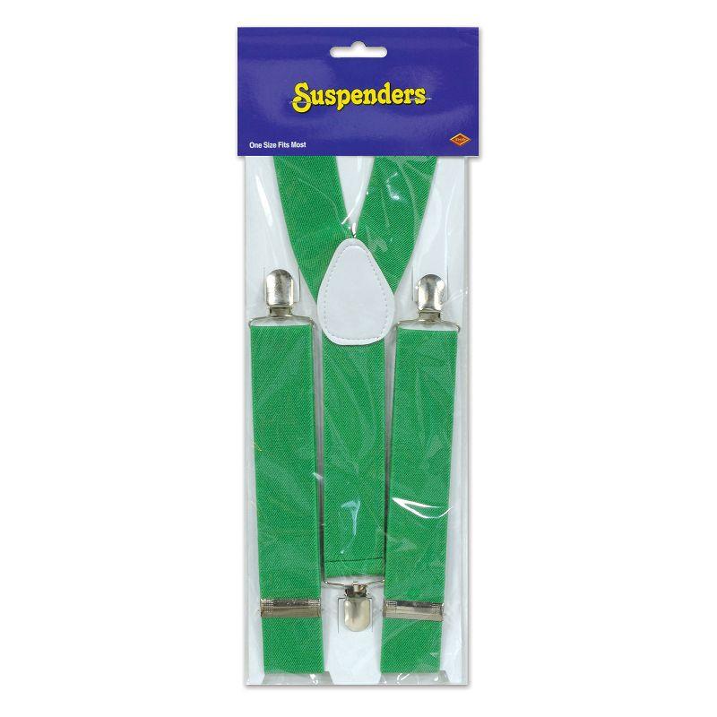 Beistle Green Suspenders, (1/Pkg) Cosplay Green