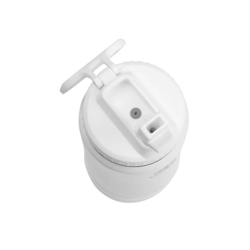 Takeya 24oz Actives Insulated Stainless Steel Water Bottle with Straw Lid - White