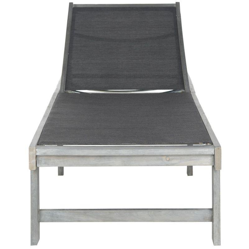 Manteca Lounge Chair - Outdoor - PAT6708 - Ash Grey/Black -Safavieh