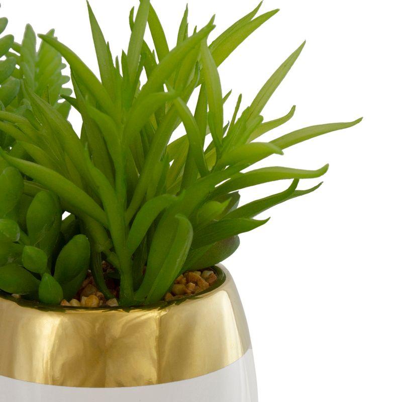 6.5'' Faux Succulent Plant in Ceramic Pot