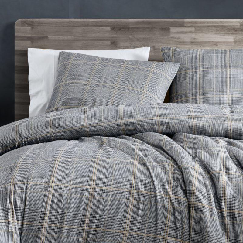 Kenneth Cole Kenneth Cole Sussex Flannel Black Comforter Set