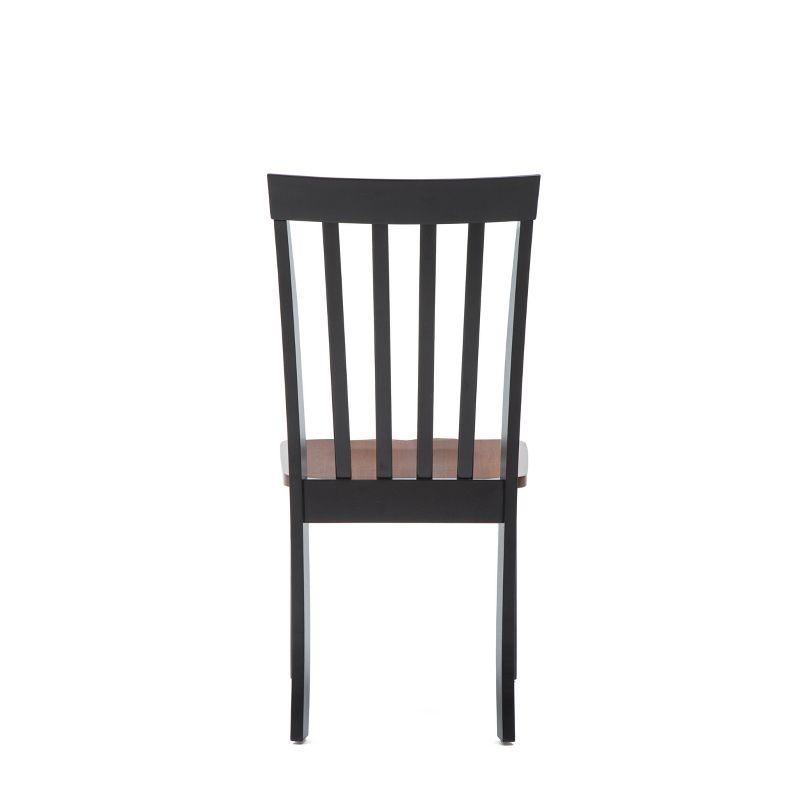 Bloomington Dining Chairs Black And Cherry (Set Of 2) - Boraam: Rubberwood, Comfort Backrest, 250lbs Capacity