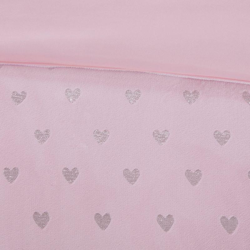 Intelligent Design Rosalie Metallic Printed Plush Comforter Set