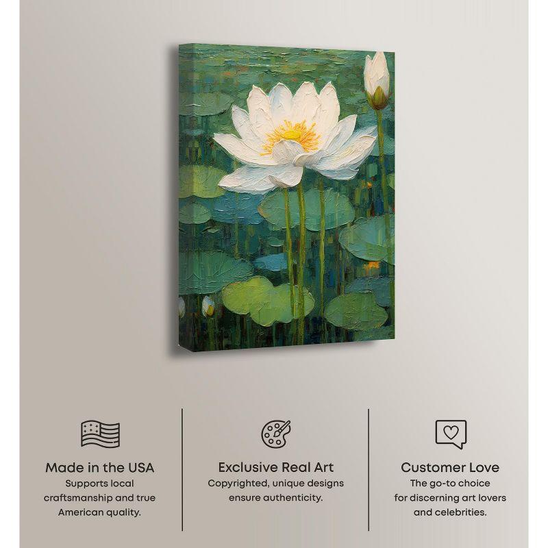 Art Remedy This is My Waterlily Impressionism Wall Art, 20" x 30", Gallery Wrapped