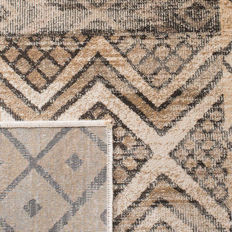 Vintage VTG121 Power Loomed Area Rug Stone 5'-3" X 7'-6" - Safavieh.