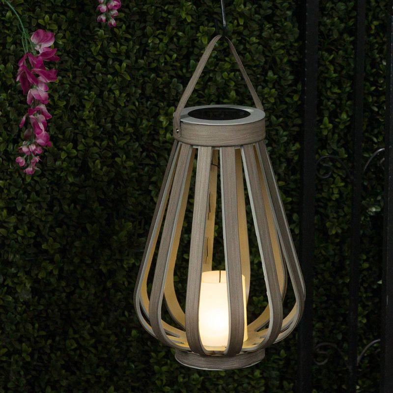 Alpine Solar Decorative Plastic Lantern w/ LED Light