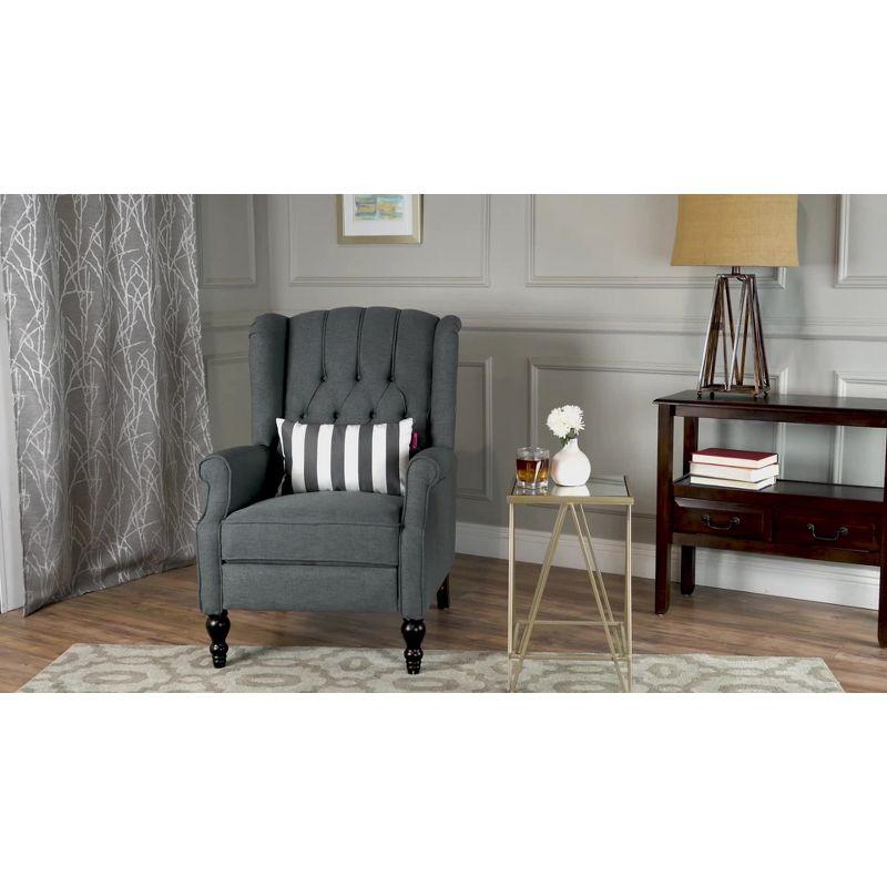 Walter Light Beige Fabric Recliner Club Chair - Christopher Knight Home: Elegant Tufted Wingback, Nailhead Trim, Polyester Upholstery