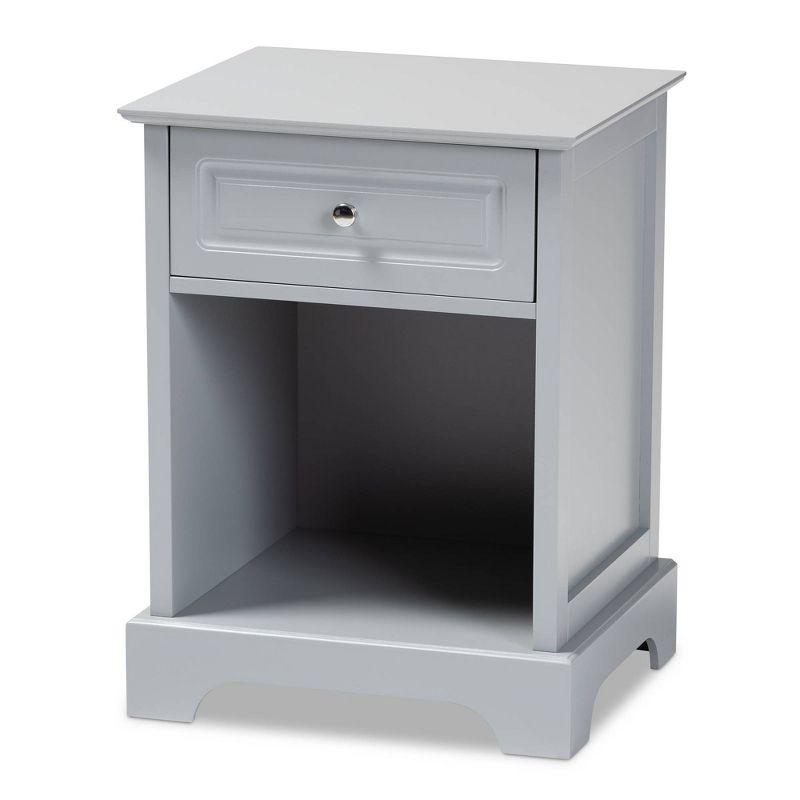 1 Drawer Chase Wood Nightstand - Baxton Studio