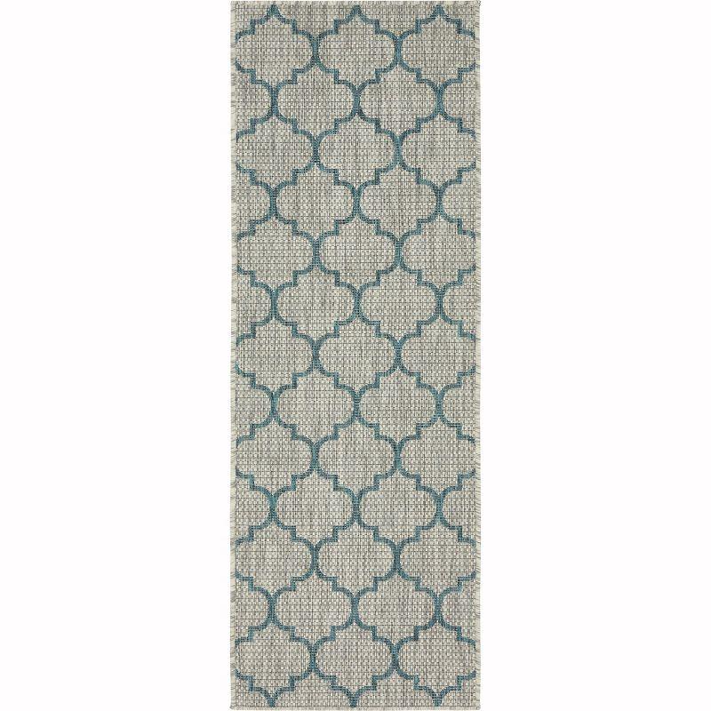 Unique Loom Outdoor Trellis Geometric Woven Area Rug