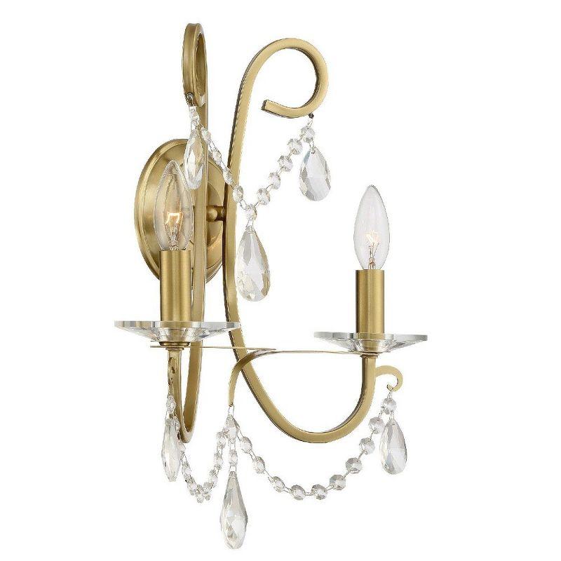 Crystorama Lighting Othello 2 - Light Sconce in  Vibrant Gold