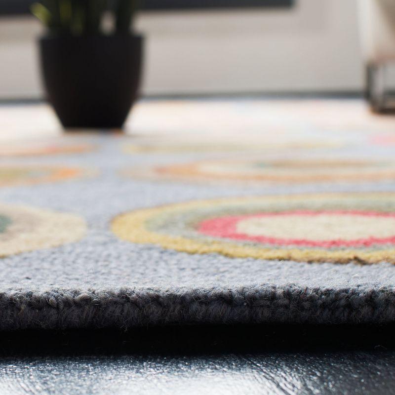 Soho SOH921 Hand Tufted Indoor Area Rug - Blue/Multi - 5'x8' - Safavieh