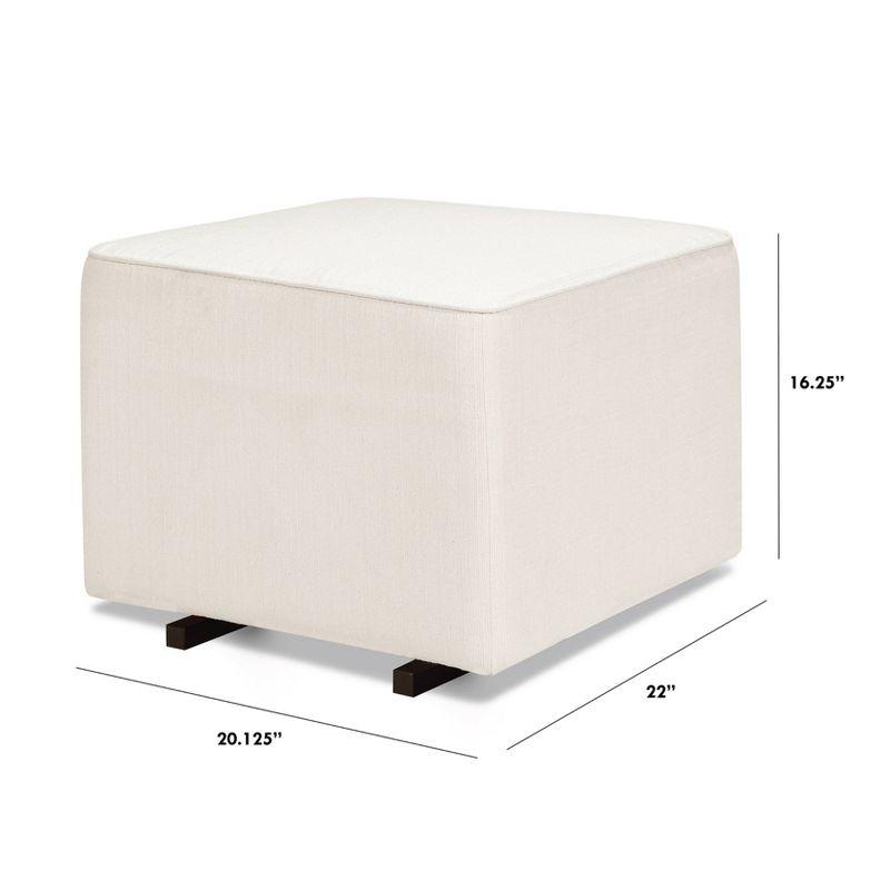 DaVinci Universal Gliding Ottoman - Performance Cream Linen