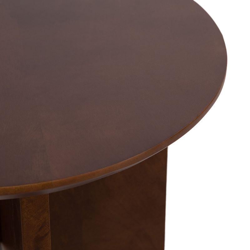 Kate and Laurel Faiza Wood Side Table, 18x18x20, Walnut Brown