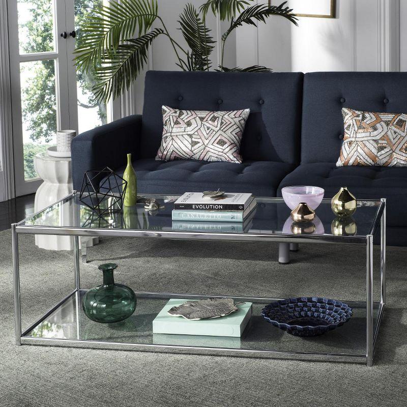 Zola Coffee Table - Chrome - Safavieh