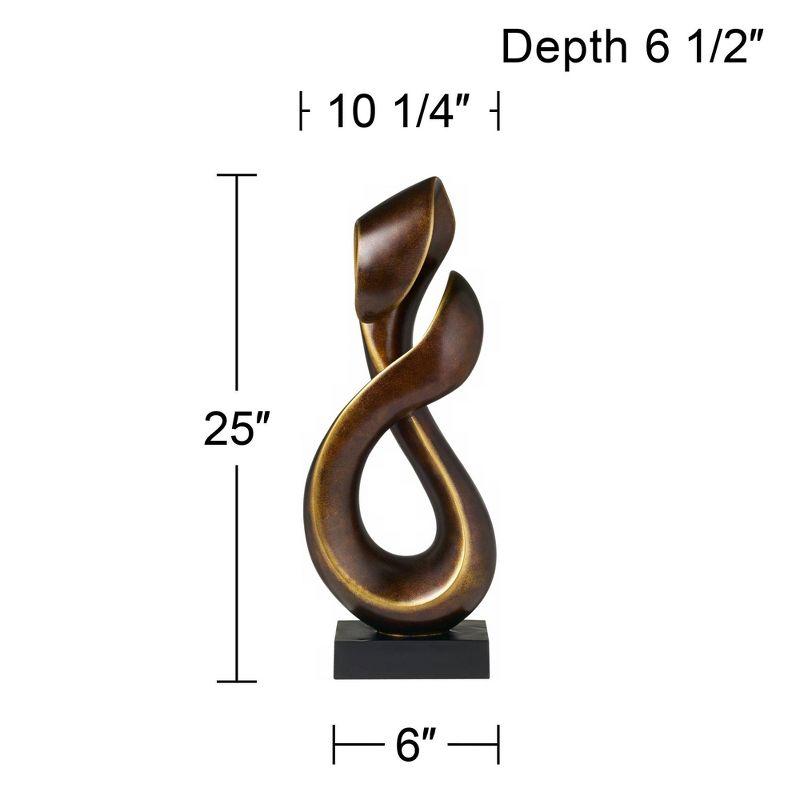 Studio 55D Open Infinity 25" High Gold Sculpture