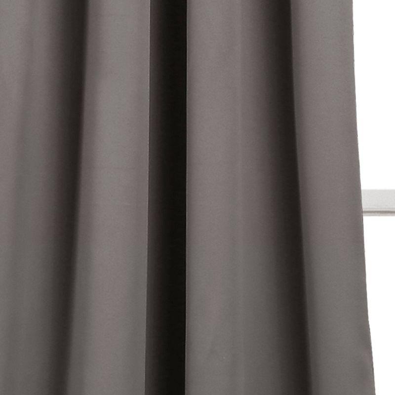 Set of 2 Insulated Grommet Top Blackout Curtain Panels - Lush Décor