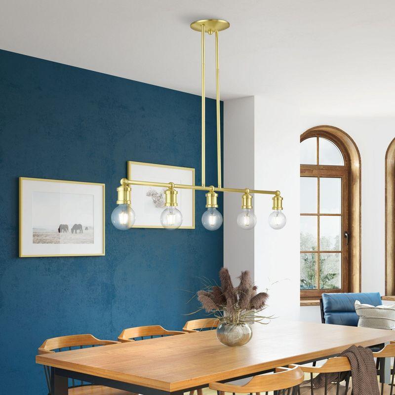 Livex Lighting Lansdale 5 - Light Chandelier in  Satin Brass