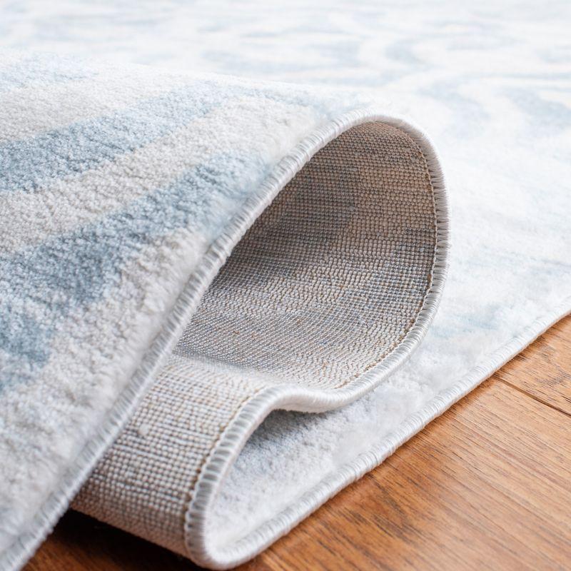 Martha Stewart Isabella - MSR0956 - Indoor Power Loomed Area Rugs - Turquoise/Ivory - 8'x10'