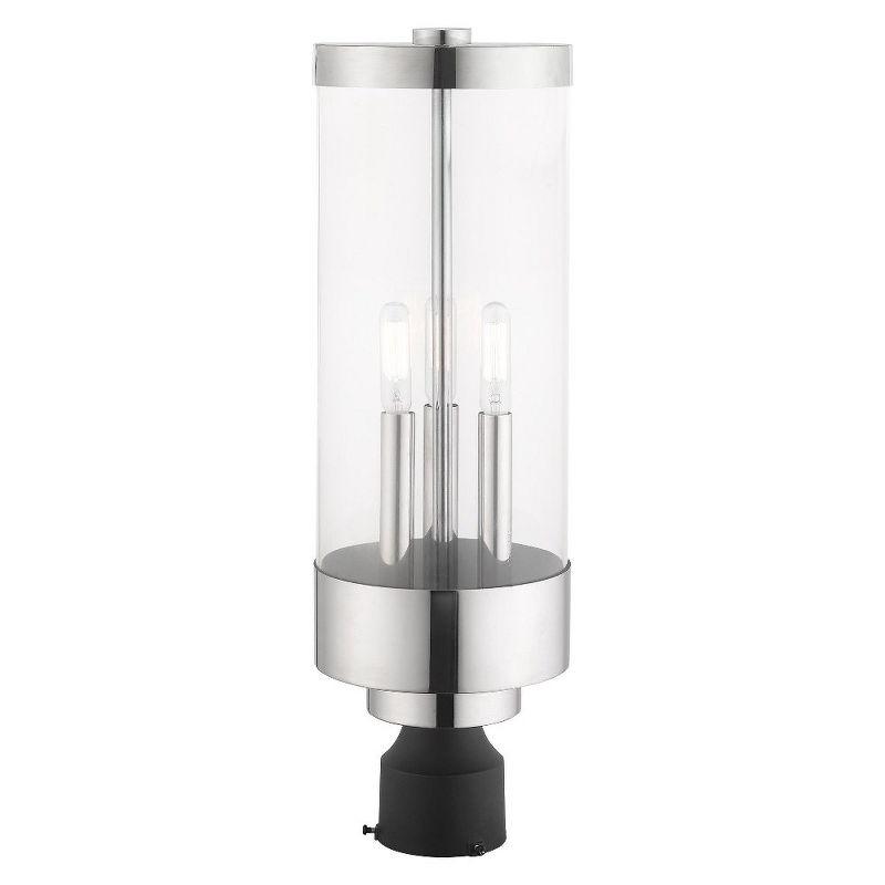 Livex Lighting Hillcrest 3 - Light Post Light in  Polished Chrome